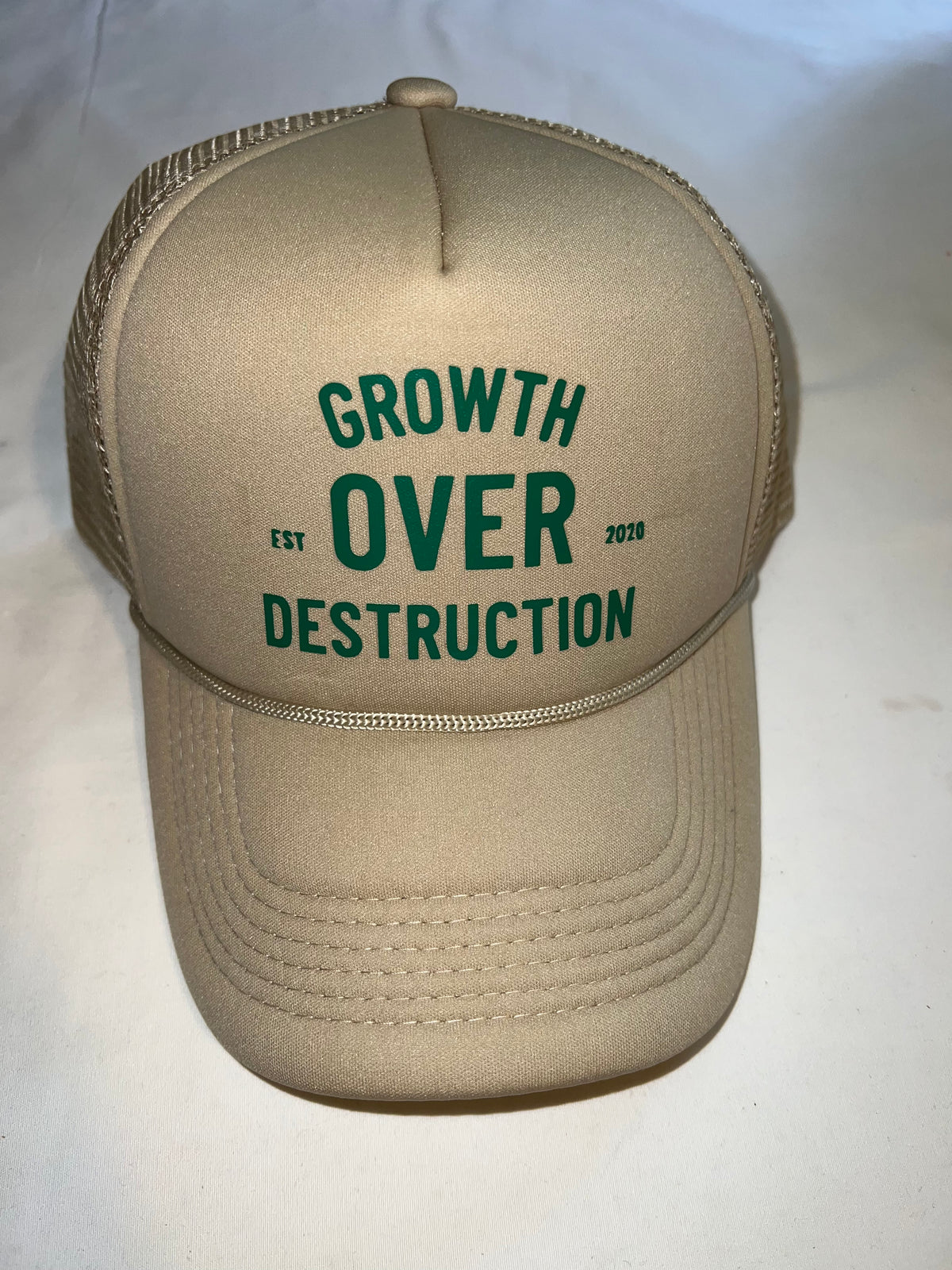 Tan/Green G.O.D Reflective Trucker