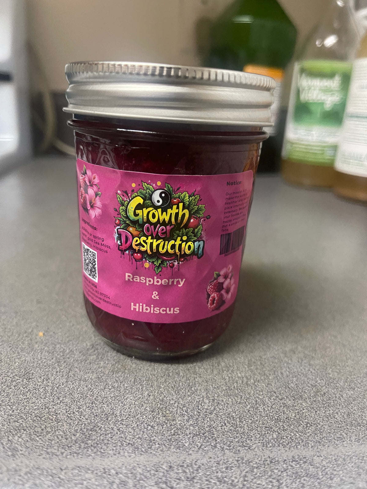 Raspberry & Hibiscus Sea moss gel