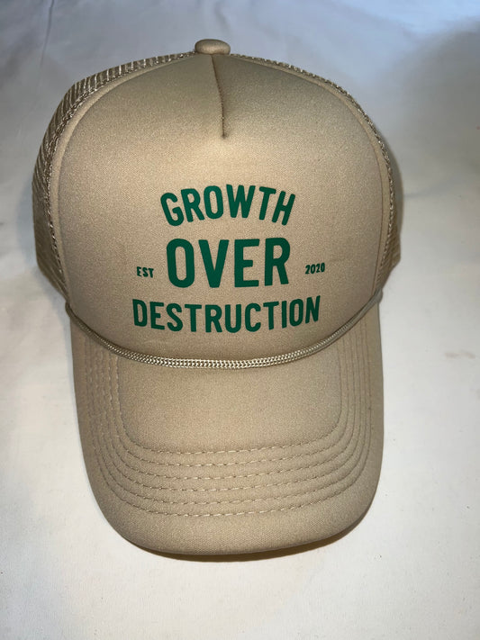 Tan/Green G.O.D Reflective Trucker