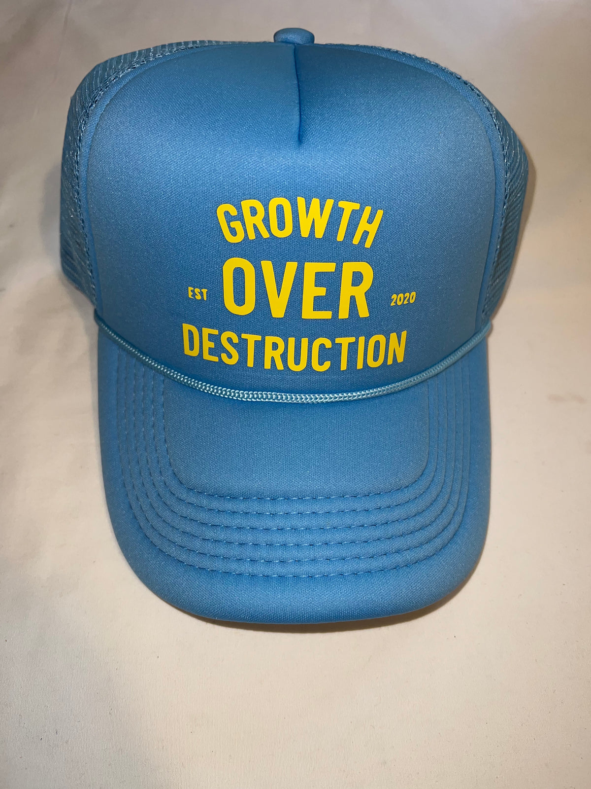 Blue/Yellow G.O.D Reflective Trucker